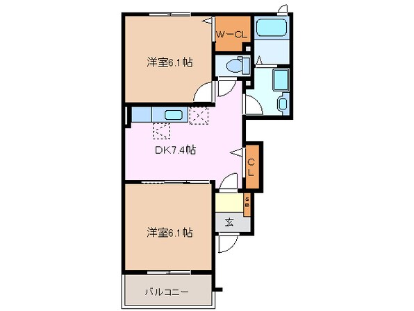 播磨駅 徒歩13分 1階の物件間取画像